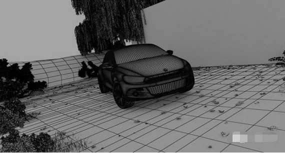 顶级跑车3D动画场景是如何一步步合成的 