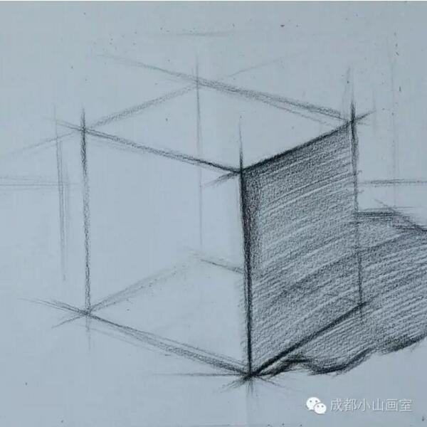 【几何立方体的绘画步骤】